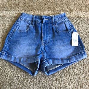 Kendall x Kylie high waisted jeans shorts